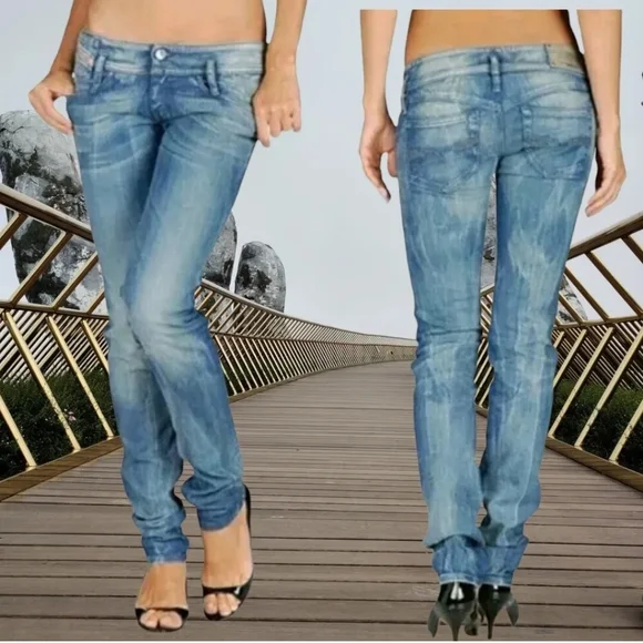 Diesel Jeans Diesel Matic Skinny Stretch Jeans Sz 25 Lightmed Wash Poshmark